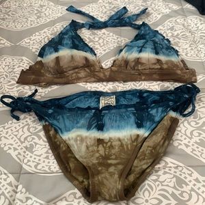 Lucky Brand tie dye bikini